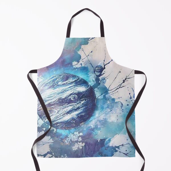 Item preview, Ethereal Blue Planet - Watercolor Galaxy Bloom designed and sold by Alcyone-Blue.
