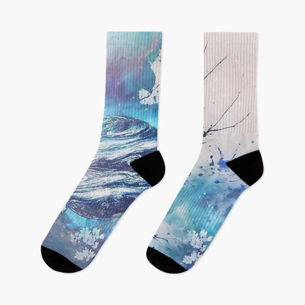 Item preview, Ethereal Blue Planet - Watercolor Galaxy Bloom designed and sold by Alcyone-Blue.