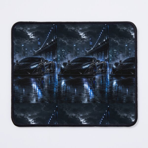 Item preview, Midnight Supercar – Blue Neon City Night Design designed and sold by Coverify.
