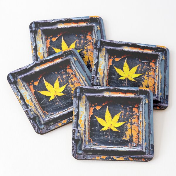 Item preview, Maple leaf rusty surface designed and sold by G-M-Designs.