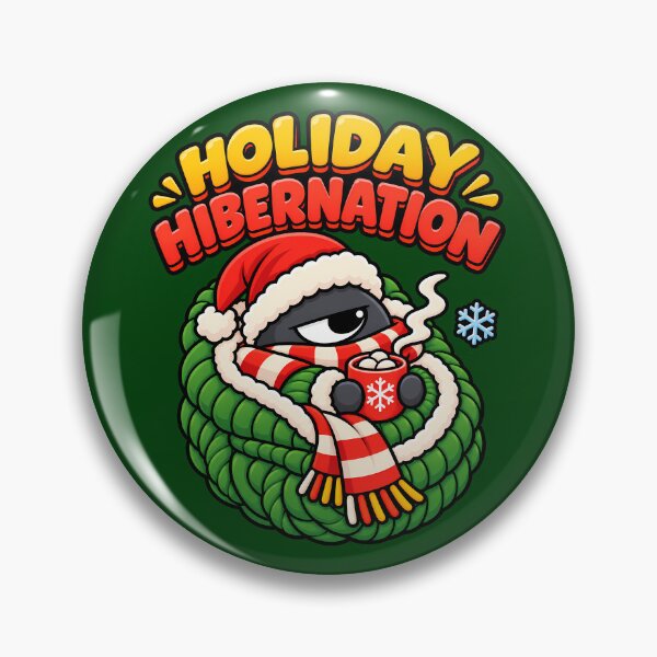 Item preview, Holiday Hibernation Introvert Christmas Blob designed and sold by IdentityinInk.