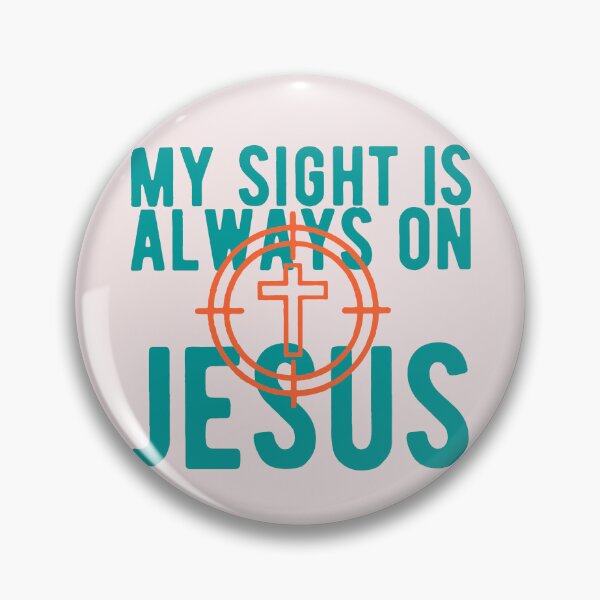 Item preview, My Sight Is Always On Jesus Christian Gun Scope Cross Quote designed and sold by AnhaPhysic.