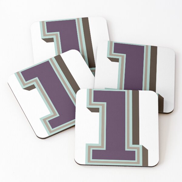 Item preview, Bold Number 1 Graphic – Aubergine Brutalist Style designed and sold by Tarun Thakur.