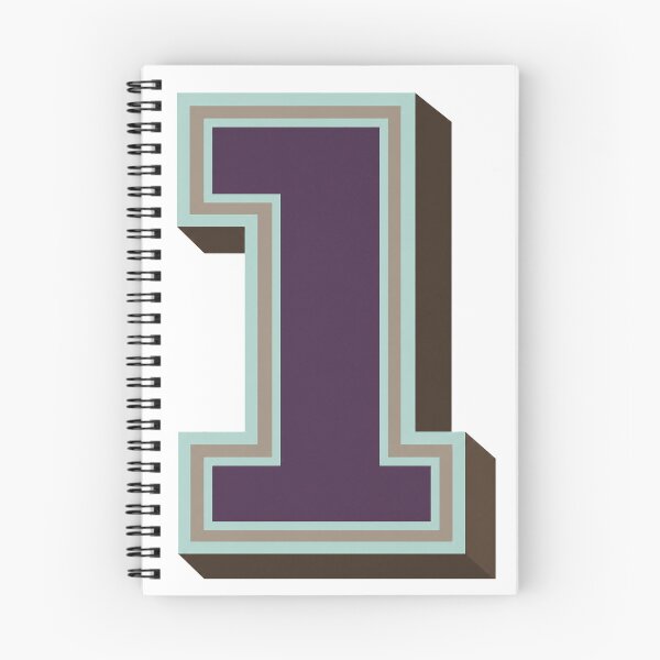 Item preview, Bold Number 1 Graphic – Aubergine Brutalist Style designed and sold by Tarun Thakur.