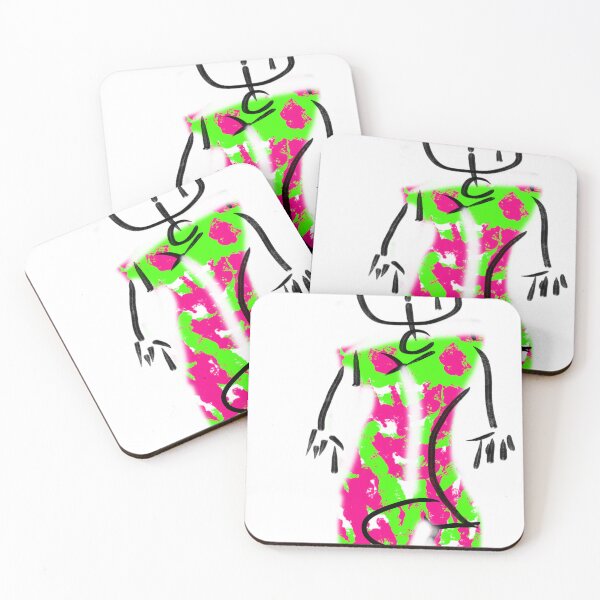 Item preview, Abstract Neon Punk Girl Sketch designed and sold by PixelAlps.