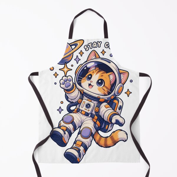 Item preview, Cute Cat Astronaut Stay Curious Space designed and sold by WelLarsDigitals.