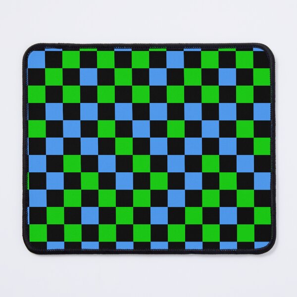 Item preview, Blue Green and Black Checkered Design   designed and sold by PatternTitan.