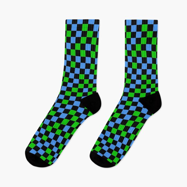 Item preview, Blue Green and Black Checkered Design   designed and sold by PatternTitan.