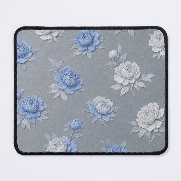 Item preview, Vintage Blue Rose Floral Pattern Aesthetic designed and sold by IntelliMindDesigns.