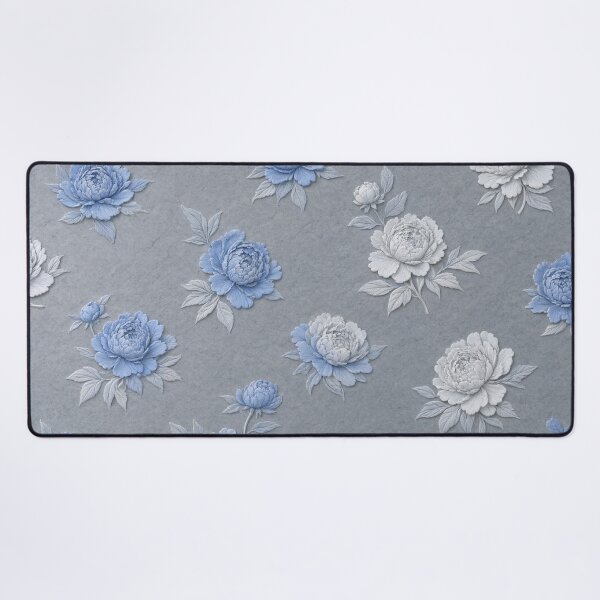 Item preview, Vintage Blue Rose Floral Pattern Aesthetic designed and sold by IntelliMindDesigns.