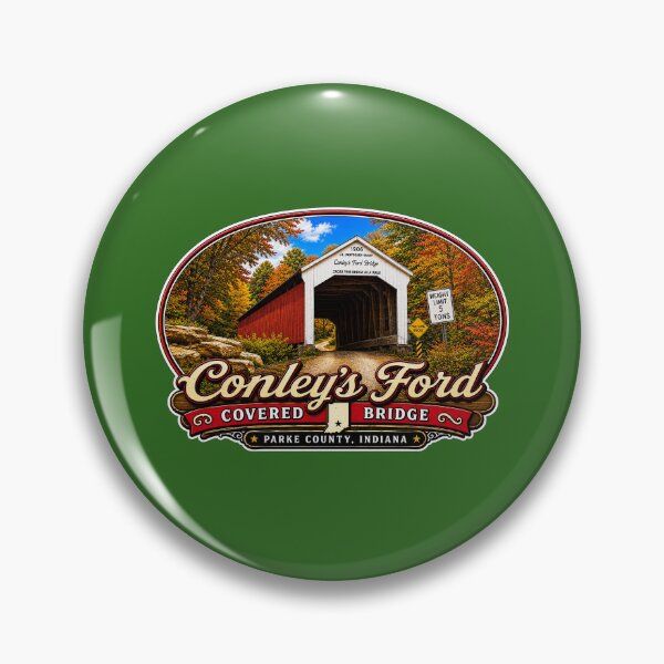 Item preview, Conley's Ford Covered Bridge - Americana Series designed and sold by gotucoveredart.