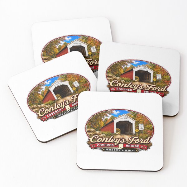 Item preview, Conley's Ford Covered Bridge - Americana Series designed and sold by gotucoveredart.