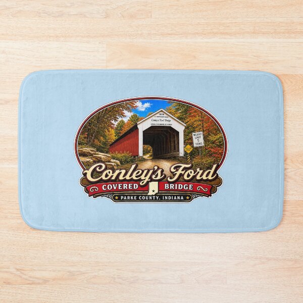 Item preview, Conley's Ford Covered Bridge - Americana Series designed and sold by gotucoveredart.