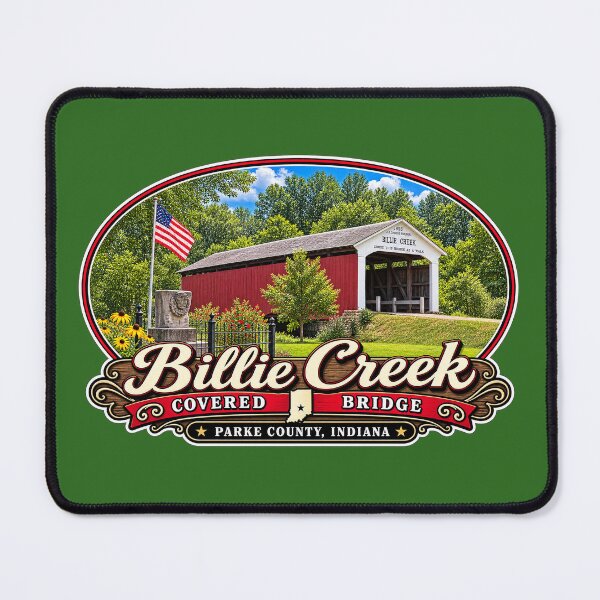 Item preview, Billie Creek Covered Bridge - Americana Series designed and sold by gotucoveredart.