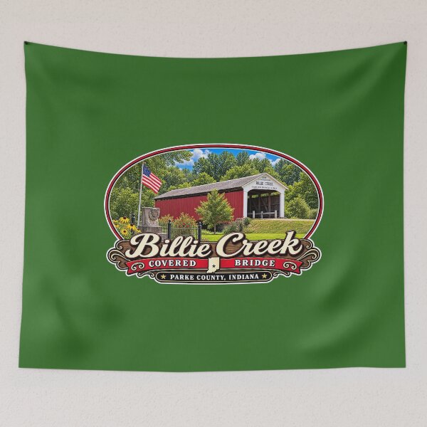 Item preview, Billie Creek Covered Bridge - Americana Series designed and sold by gotucoveredart.