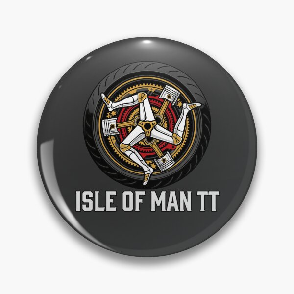 Item preview, Isle of Man TT Motorcycle Piston Triskelion Wheel Graphic designed and sold by KiwiRider.