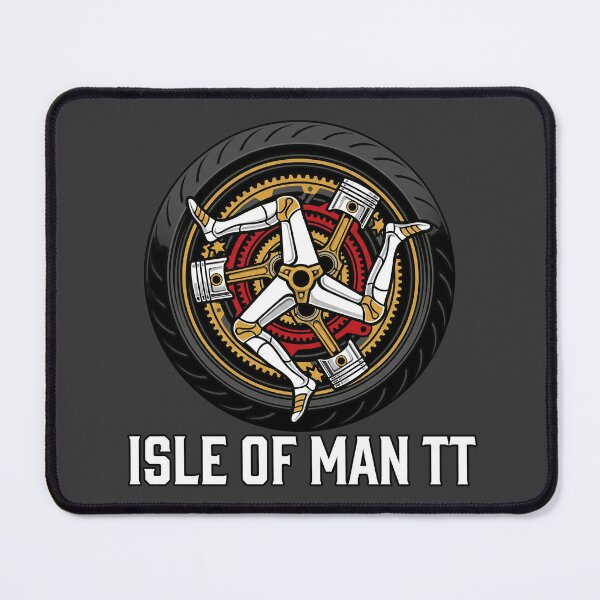 Item preview, Isle of Man TT Motorcycle Piston Triskelion Wheel Graphic designed and sold by KiwiRider.