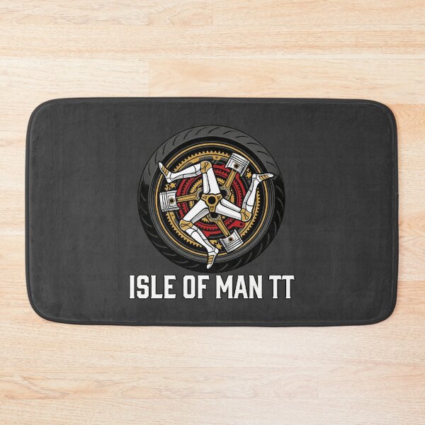 Item preview, Isle of Man TT Motorcycle Piston Triskelion Wheel Graphic designed and sold by KiwiRider.