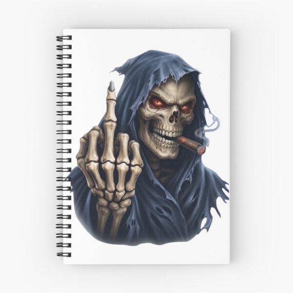Item preview, Skeleton Smoker Rebel Middle Finger designed and sold by CHRIST5000.