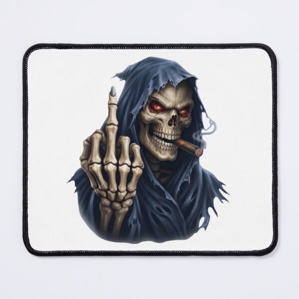 Item preview, Skeleton Smoker Rebel Middle Finger designed and sold by CHRIST5000.