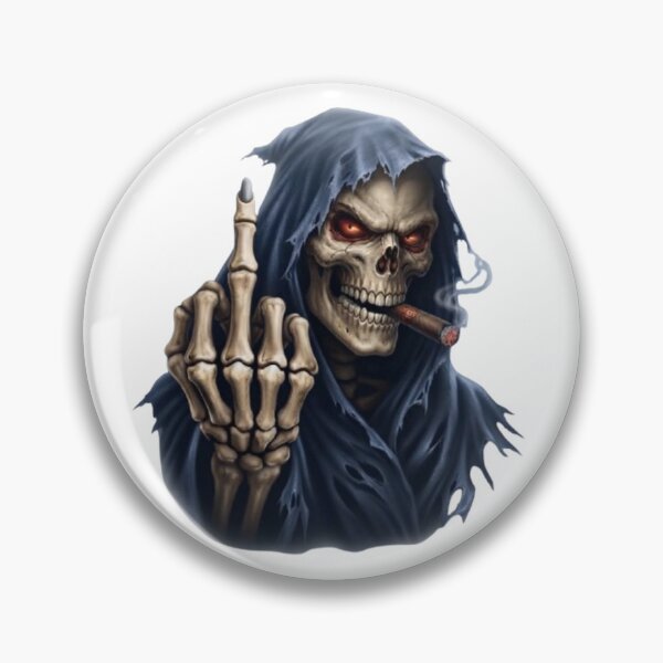 Item preview, Skeleton Smoker Rebel Middle Finger designed and sold by CHRIST5000.