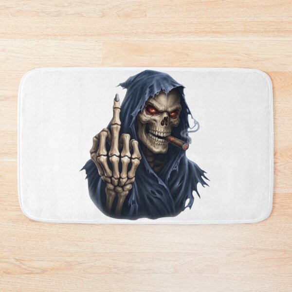 Item preview, Skeleton Smoker Rebel Middle Finger designed and sold by CHRIST5000.