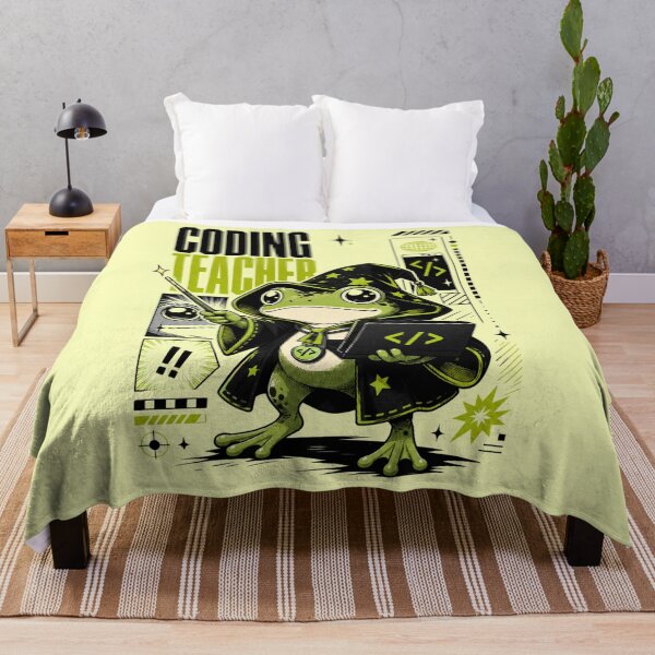 Item preview, Coding Teacher Frog Wizard Graphic Poster T-Shirt | Cute Computer Science Professor Toad Laptop Wand STEM Teacher Gift Green Black Anime Art designed and sold by illeN-Art-World.