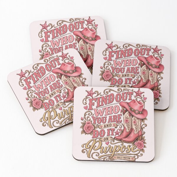 Item preview, Find Out Who You Are And Do It On Purpose Pink Cowgirl Boots designed and sold by AnhaPhysic.