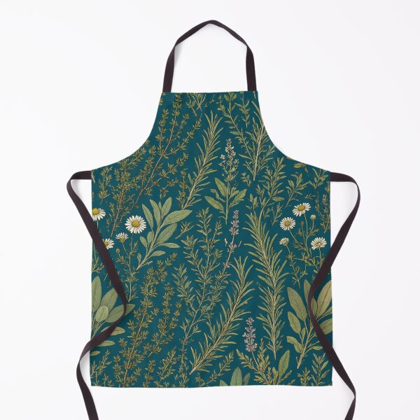 Item preview, Dark Green Meadow Wildflower Botanical Print designed and sold by IntelliMindDesigns.