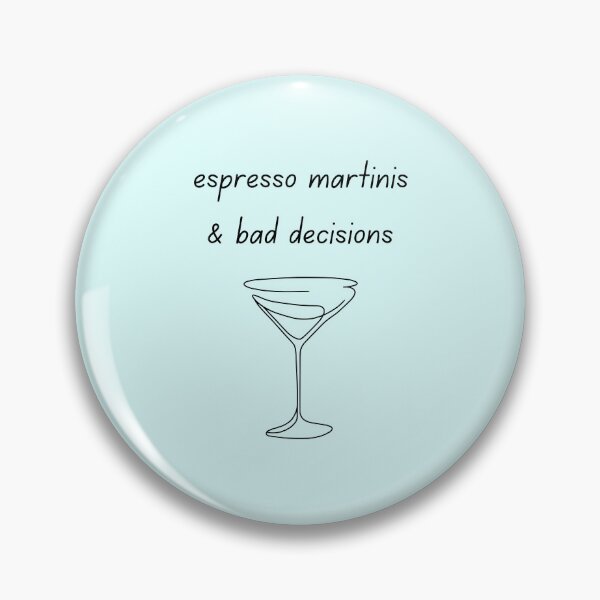 Item preview, Espresso Martini & Bad Decisions Funny Cocktail Lover Design designed and sold by My Gluten Free Life UK.
