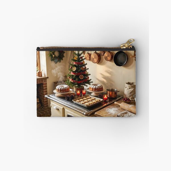 Item preview, Cozy Rustic Christmas Kitchen Baking Scene designed and sold by Connys Colorful World.