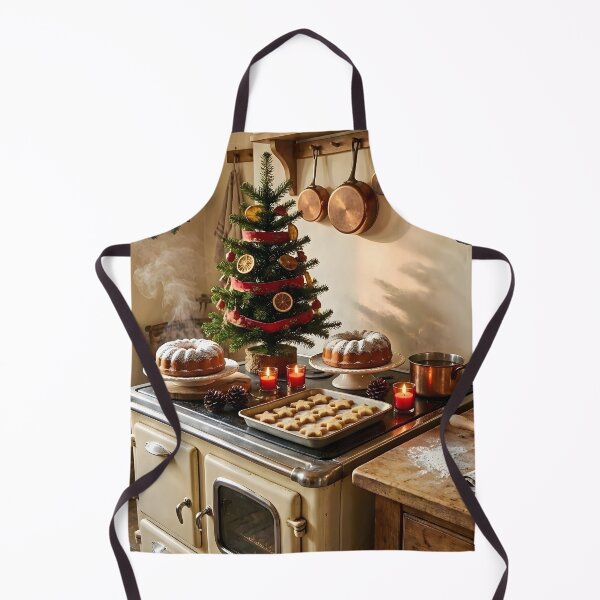 Item preview, Cozy Rustic Christmas Kitchen Baking Scene designed and sold by Connys Colorful World.