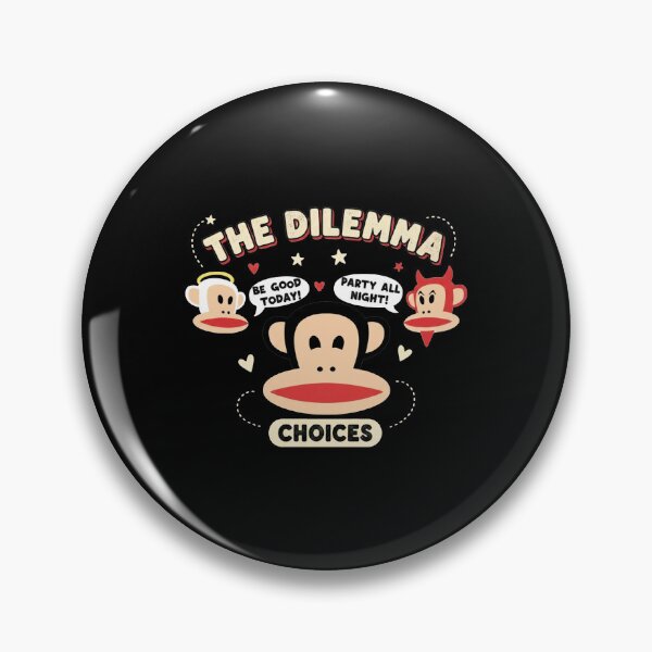 Item preview, Paul Frank Julius Monkey The Dilemma Angel Devil Choices Retro designed and sold by Dravienart.