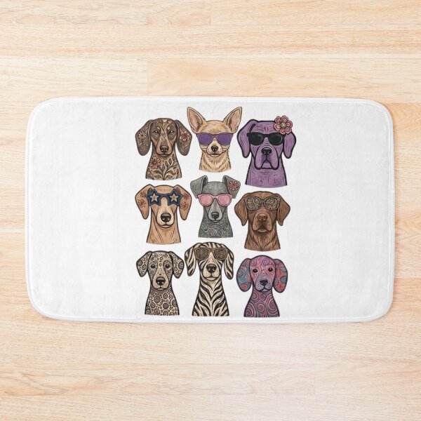 Item preview, Cute Dogs Sunglasses Colorful Puppy Funny Pet Lover Graphic designed and sold by DesignDenDo ⭐⭐⭐⭐⭐.