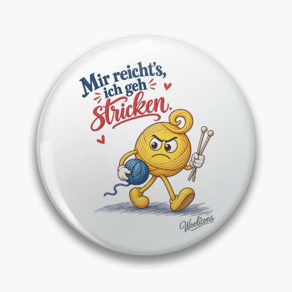 Artikelvorschau, Mir reichts, ich geh stricken! Woolicons-Strick-Spruch entworfen und verkauft von creationen-surihs.