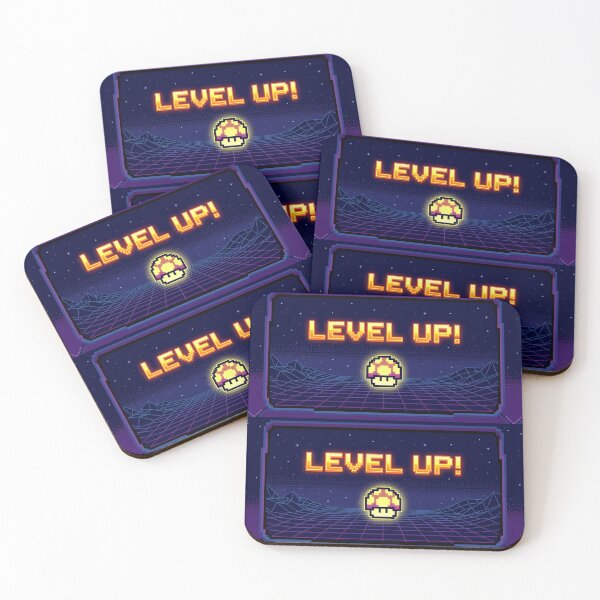 Item preview, Level Up Mushroom 8 Bit Art Design designed and sold by ART ATTACK ZONE.
