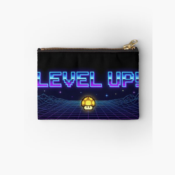 Item preview, Neon Level Up Mushroom 8 Bit Art Design designed and sold by ART ATTACK ZONE.