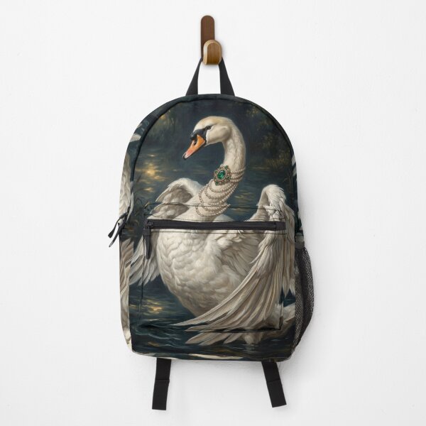 Item preview, Elegant Swan Portrait With Pearls designed and sold by Real Beast Art.