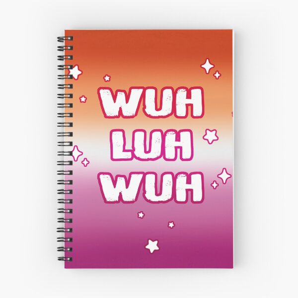 Item preview, wuh luh wuh lesbian pride flag designed and sold by WrenFair.