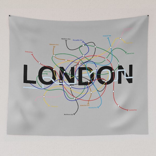 Item preview, London UK underground subway map designed and sold by oliver polanski.