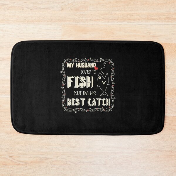 Item preview, My Husband Loves To Fish But I'm His Best Catch Wife Humor designed and sold by Dravienart.