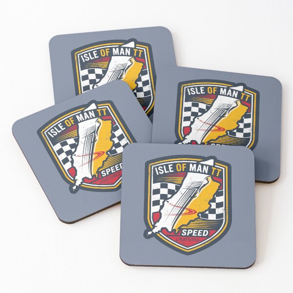 Item preview, Isle of Man TT Speed Track Map Vintage Shield Badge designed and sold by KiwiRider.