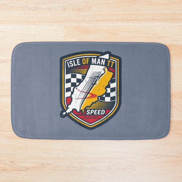 Item preview, Isle of Man TT Speed Track Map Vintage Shield Badge designed and sold by KiwiRider.