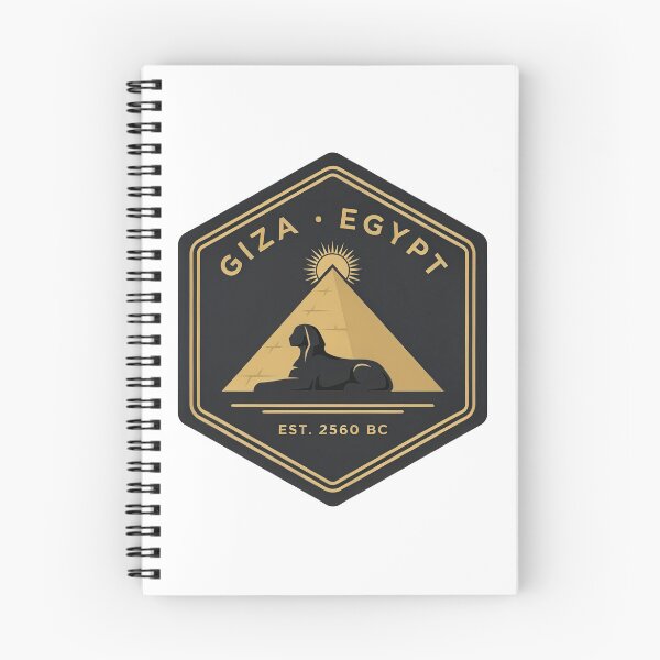 Item preview, Vintage Giza Egypt Great Sphinx & Pyramid Emblem designed and sold by Shutter-Dragon.
