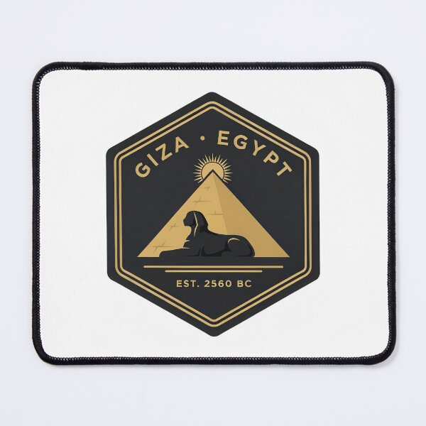 Item preview, Vintage Giza Egypt Great Sphinx & Pyramid Emblem designed and sold by Shutter-Dragon.