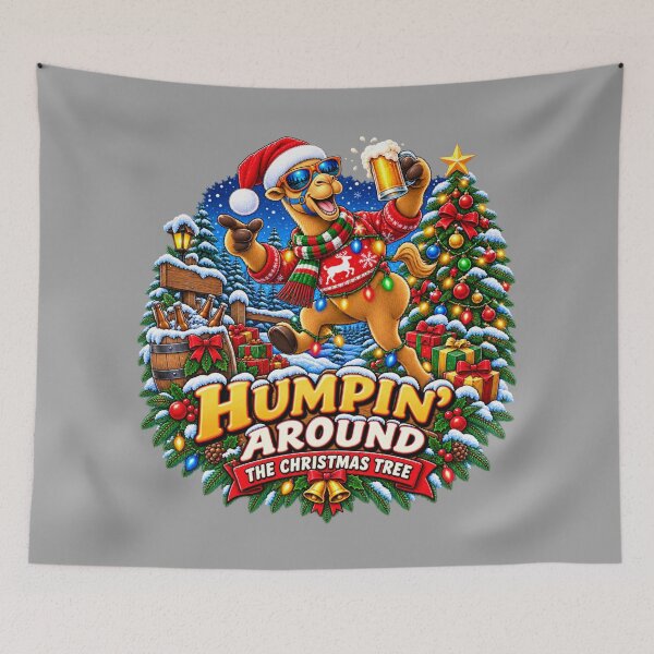 Item preview, Funny Christmas Camel – Humpin' Around the Christmas Tree Gift – Funny Camel T-Shirt Gift for Camel Lovers designed and sold by Camel & Quirk.