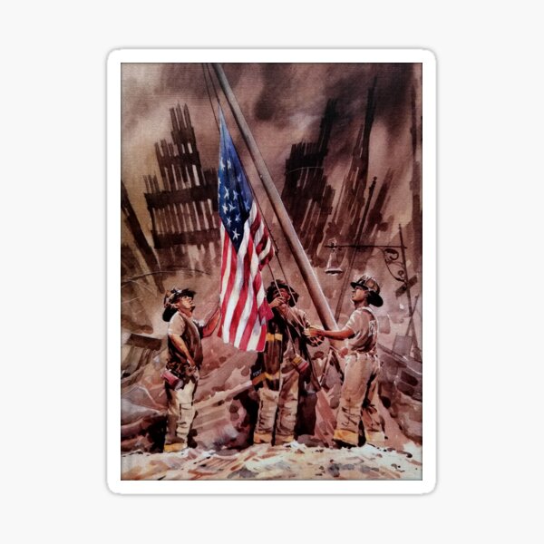 9/11 NYPD and FDNY, Heroes of our Time Sticker