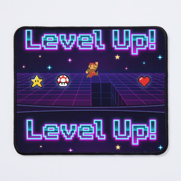 Item preview, Mario Level Up Mushroom 8 Bit Art Design designed and sold by ART ATTACK ZONE.