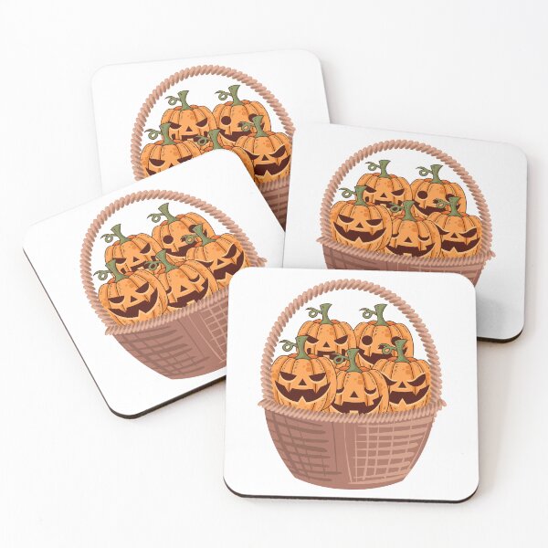 Item preview, Halloween Pumpkin Basket Vintage Illustration designed and sold by NAMASTHE WORLD.