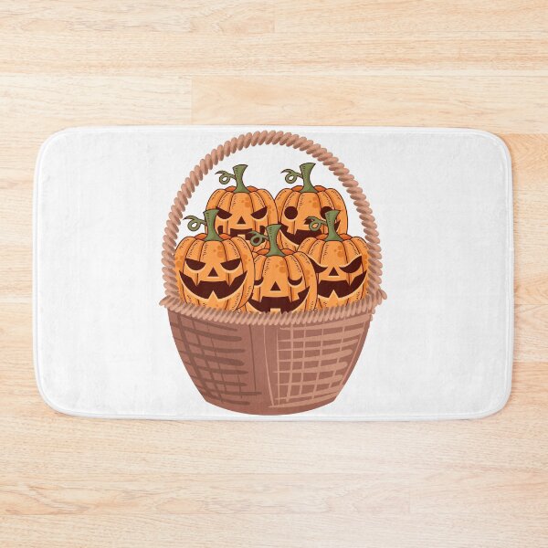 Item preview, Halloween Pumpkin Basket Vintage Illustration designed and sold by NAMASTHE WORLD.